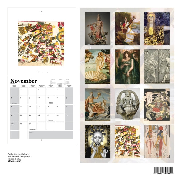 Art Deities Wall Calendar 2027