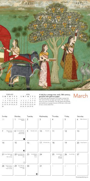 Calendar 2027 Mini Wall Indian Art