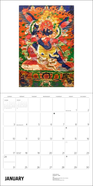 Calendar 2027 Enlightenment Buddhist Paintings