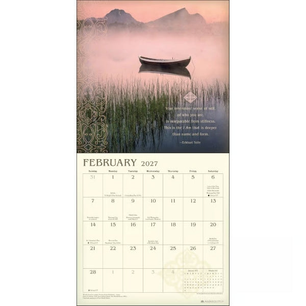 Meditation 2027 Wall Calendar