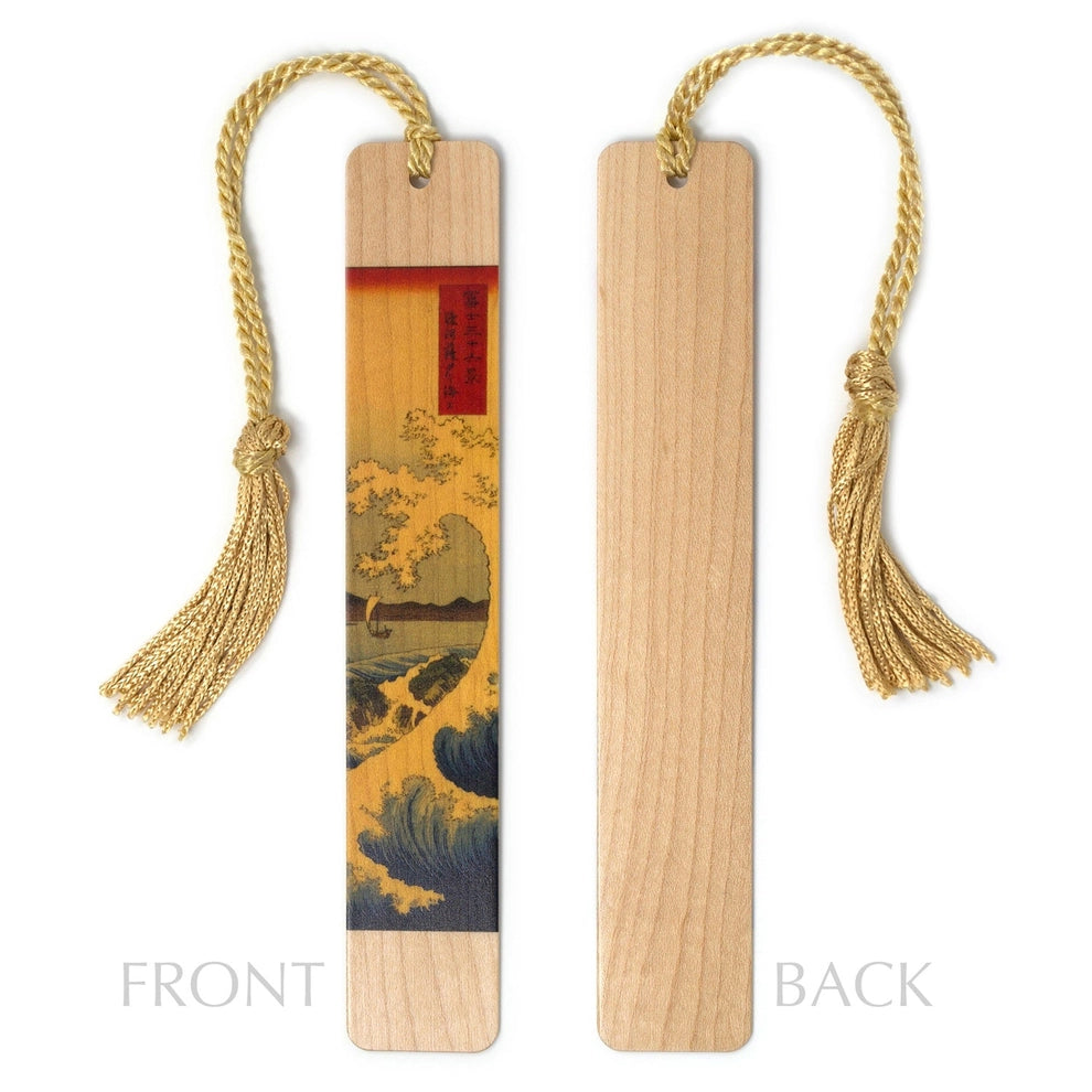 Great Wave Handmade Wooden Bookmark