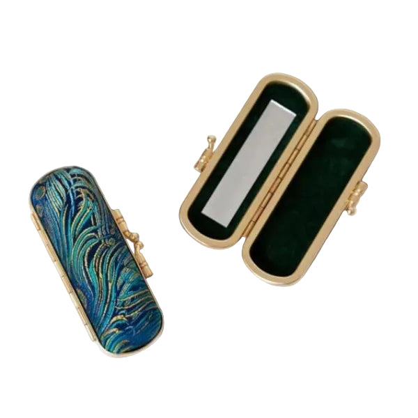 Lipstick Case Blue & Gold