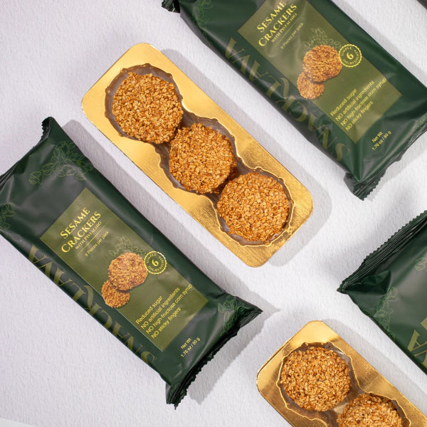 Sesame Pistachio Crackers