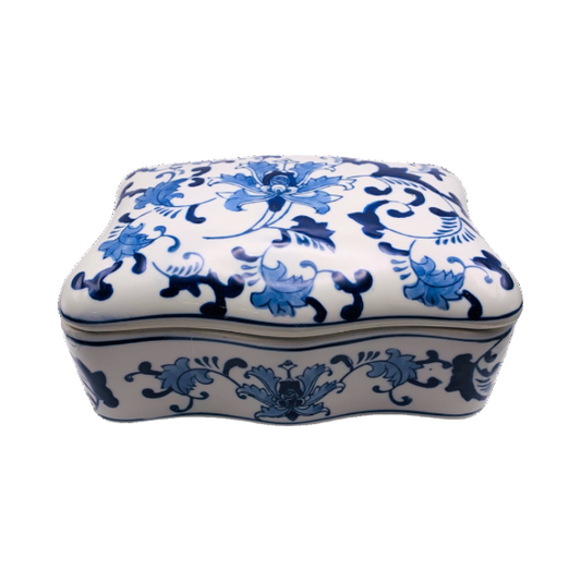 Blue & White Lidded Box