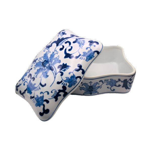 Blue & White Lidded Box