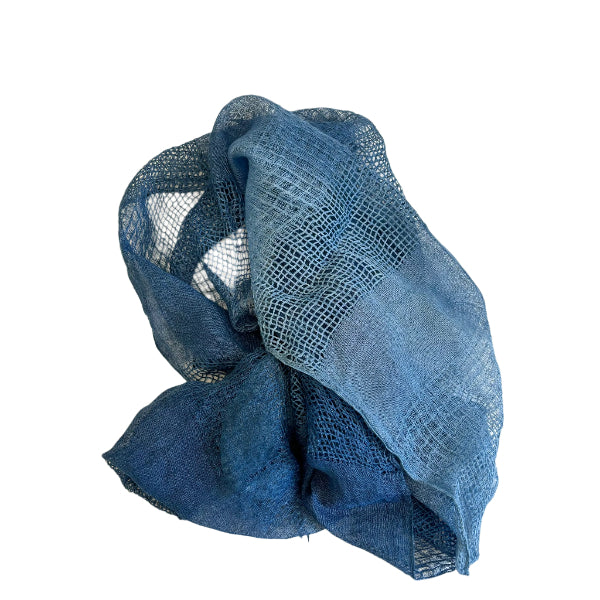 Indigo Linen Scarf