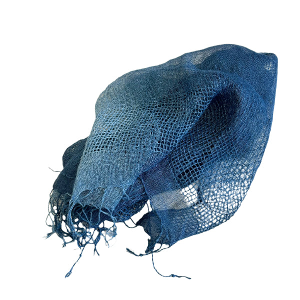 Indigo Linen Scarf