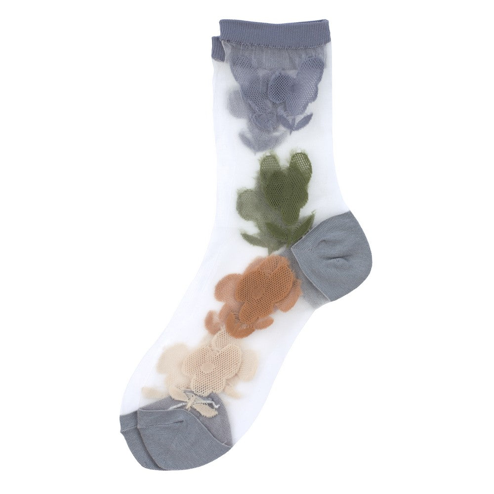 Fleur Drift Socks Grey