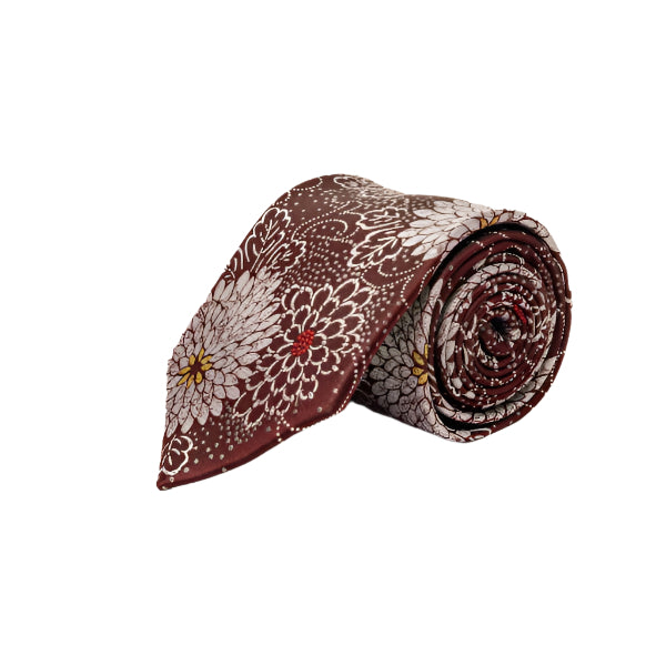 Carnation Silk Tie Set w. Pocket Square