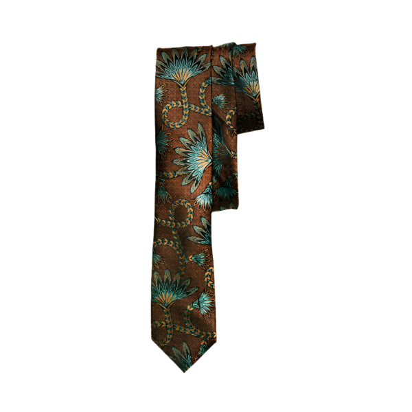 Brown Tie Set w. Pocket Square