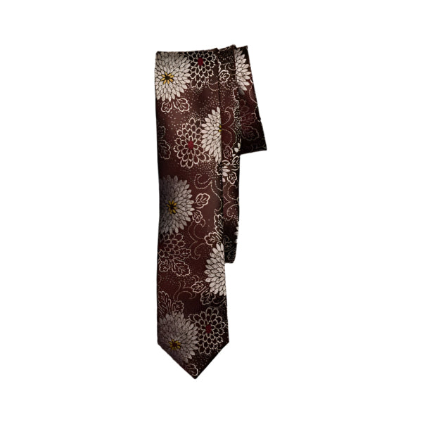 Carnation Silk Tie Set w. Pocket Square