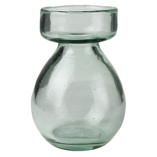 Short Recycled Glass Bulb Vase