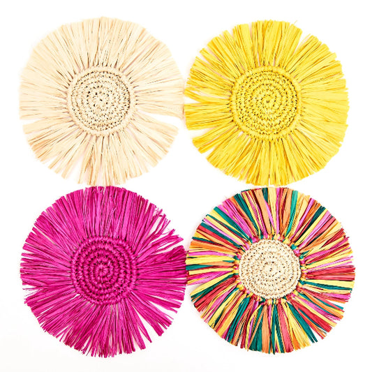 Pahiyas Raffia Coasters S/4