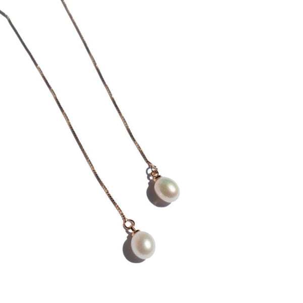 Pearl Thread Earrings