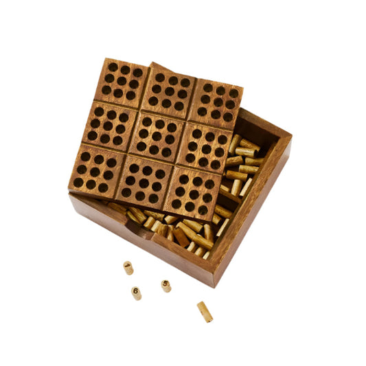 Wooden Peg Sudoku Game