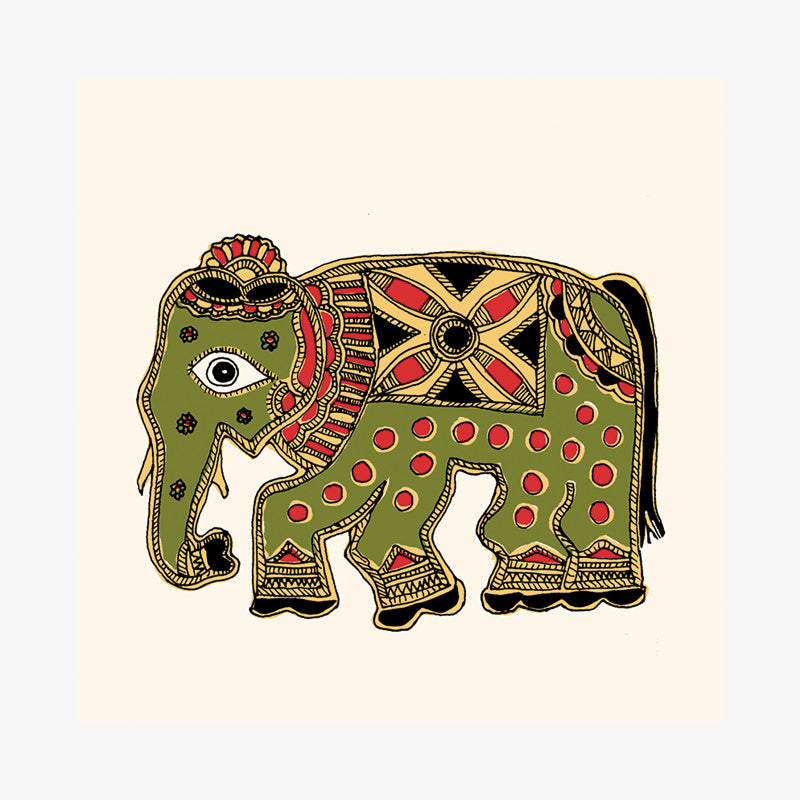 Handmade Elephant Note Cards
