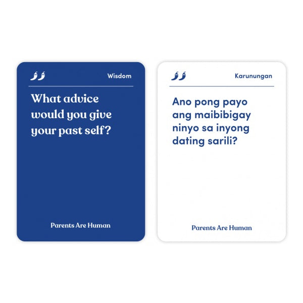 Parents Are Human Bilingual Card Game