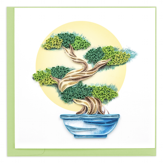 Bonsai Tree Quilled Greeting Card