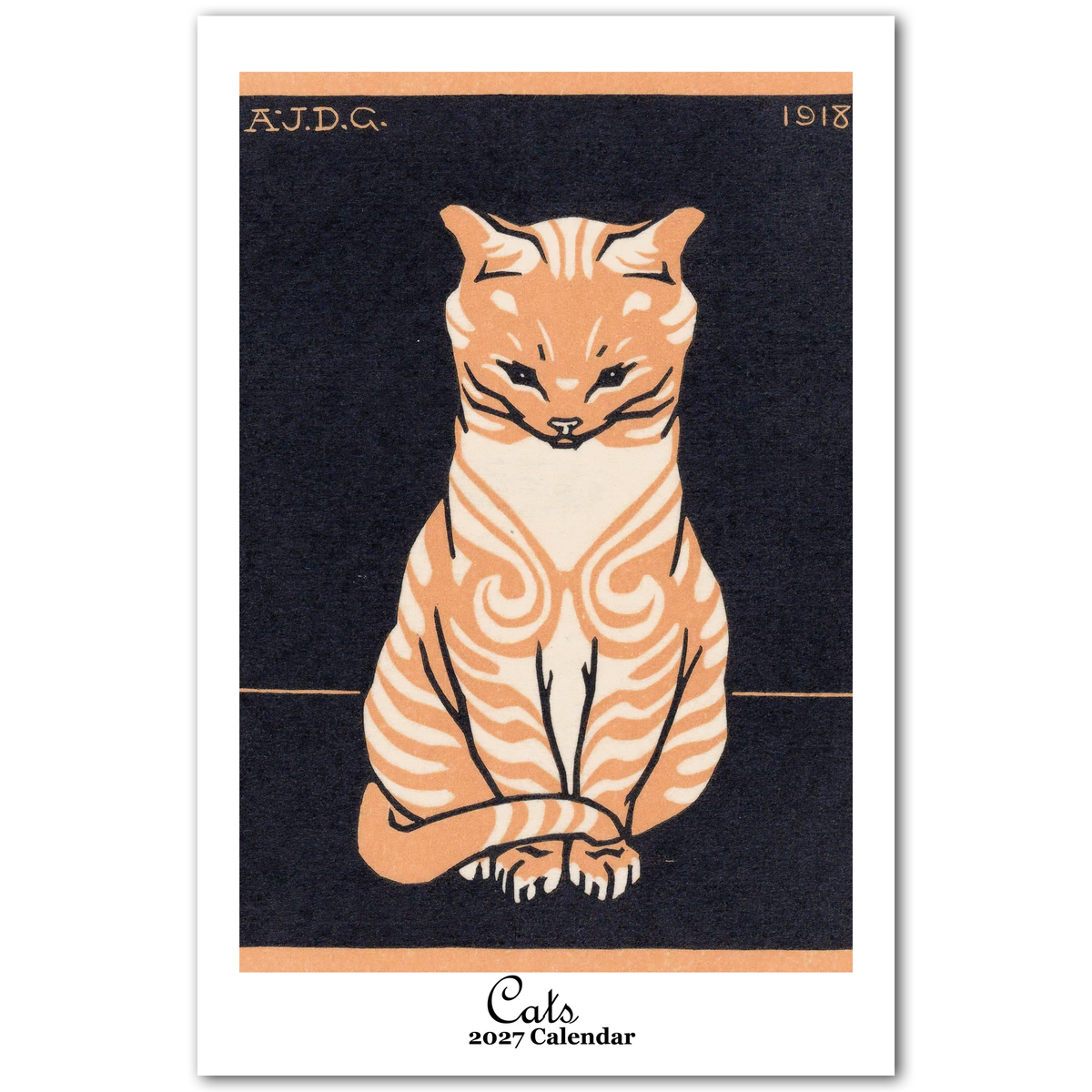Cats 2027 Oversized Wall Calendar