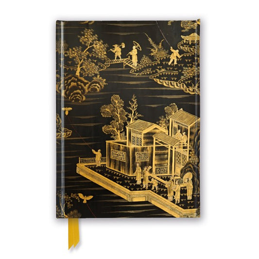 Journal Chinese Black Gold Lacquer