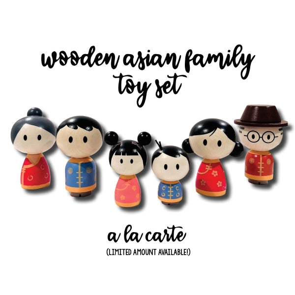 Wooden Toy Chinese Family Set