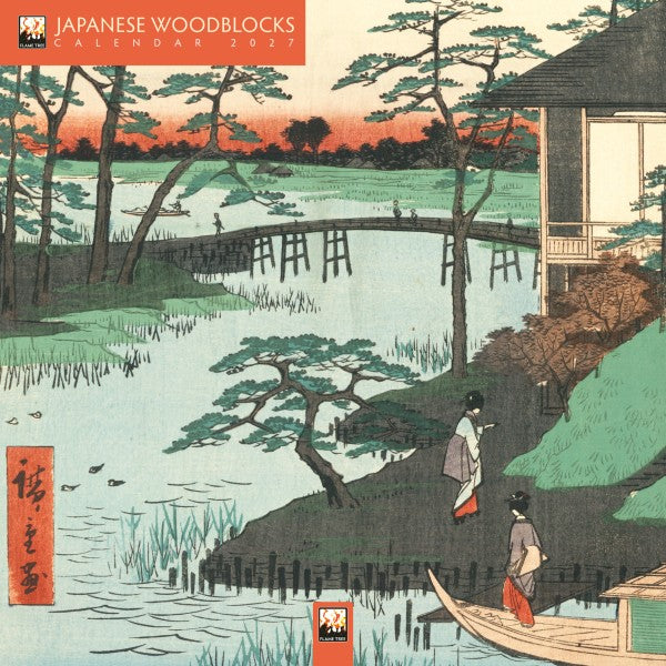 Calendar 2027 Mini Wall Japanese Woodblock