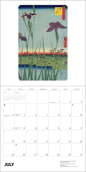 Calendar 2027 Wall Hiroshige