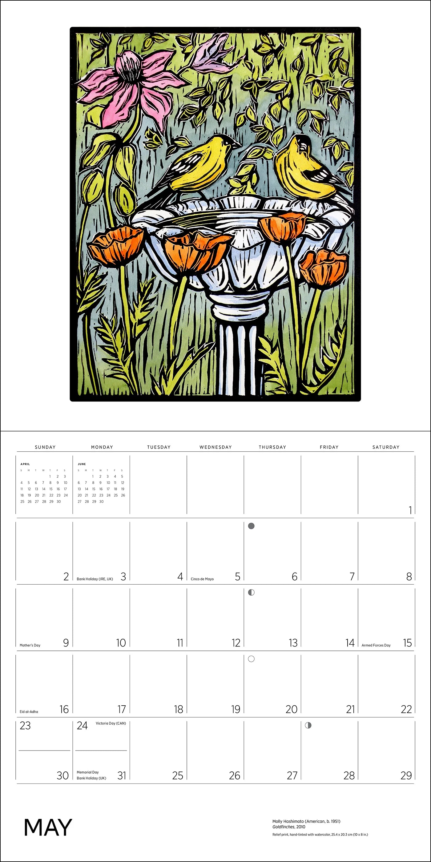 Calendar 2027 Wall Hashimoto Birds