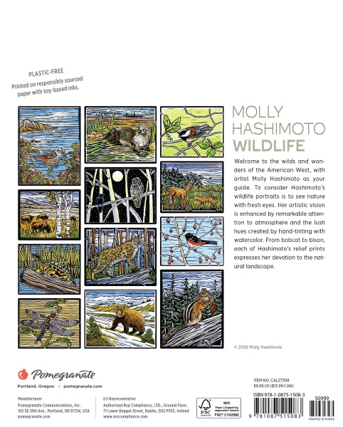 Calendar 2027 Mini Wall Wildlife Hashimoto