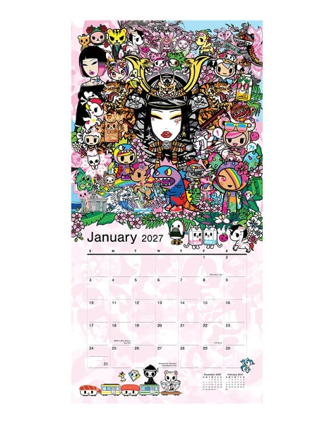 Tokidoki 2027 Wall Calendar