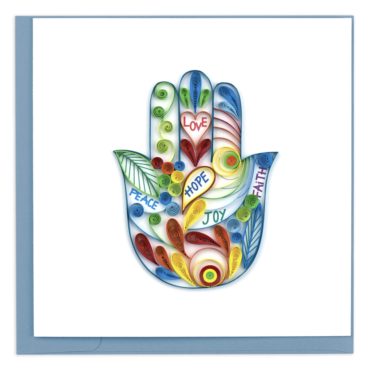 Hamsa Hand Quilled Greeting Card