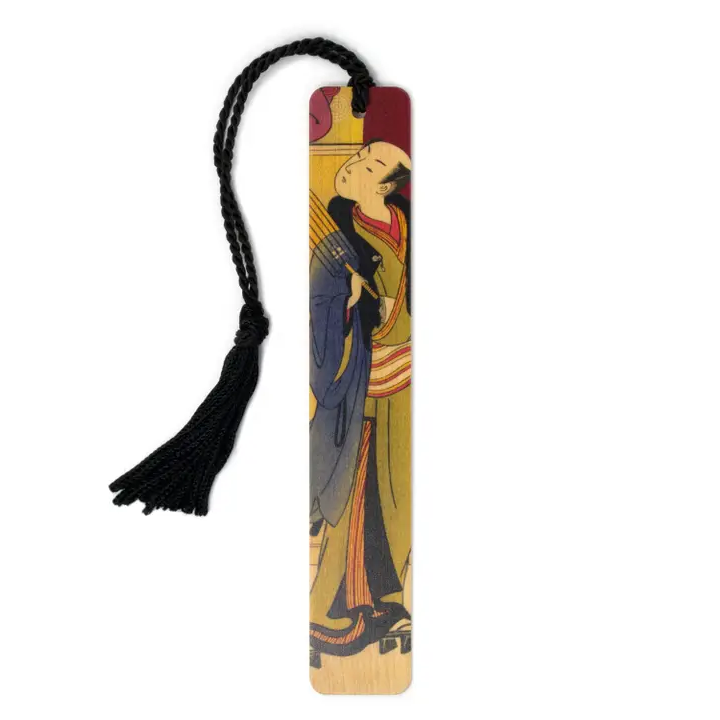 Man in Kimono Handmade Wooden Bookmark
