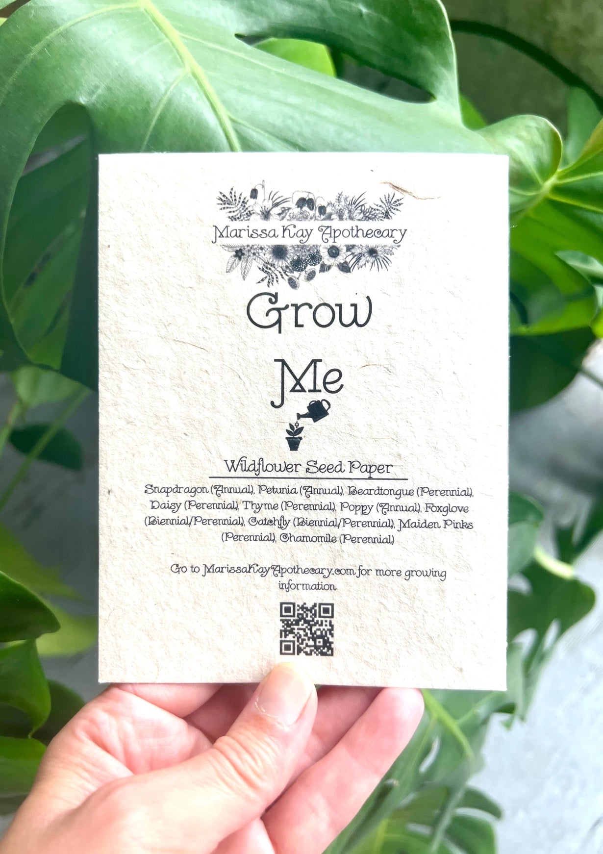 Poppies Plantable Seed Card