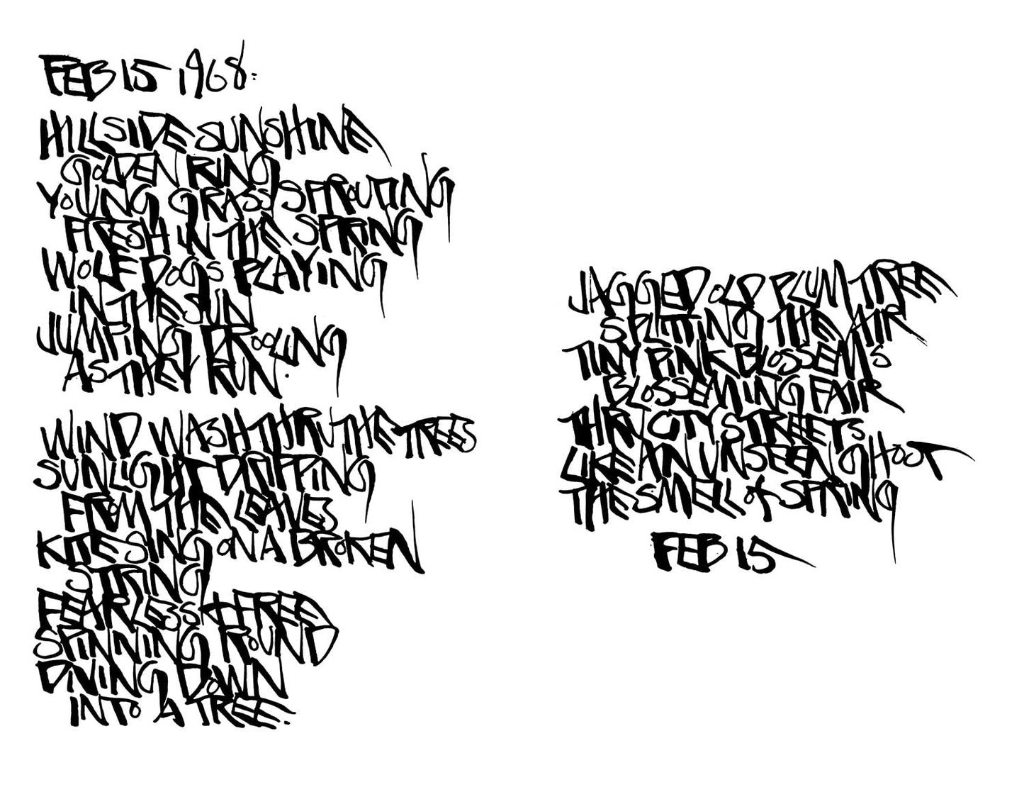 Martin Wong: Footprints, Poems, and Leaves