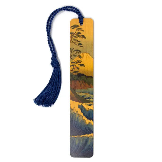 Mount Fuji by Hokusai Handmade Wooden Bookmark