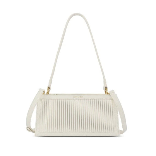 Pleated Cream Handbag