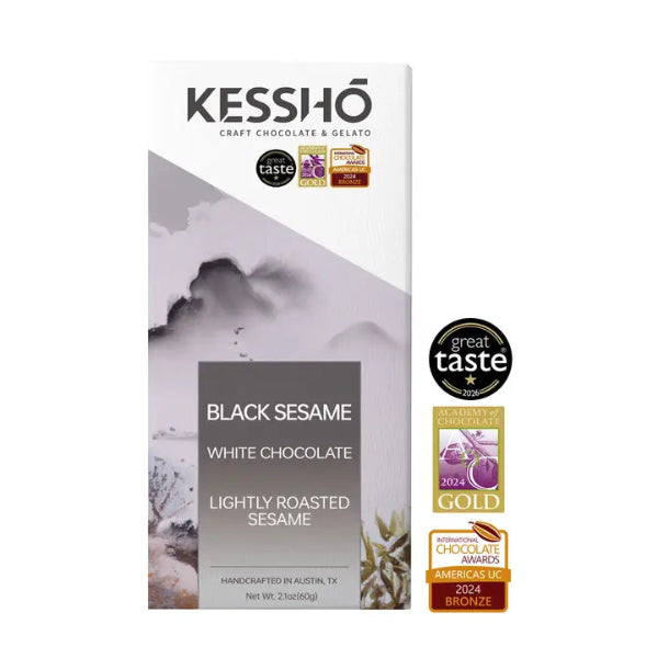 Black Sesame White Chocolate Bar