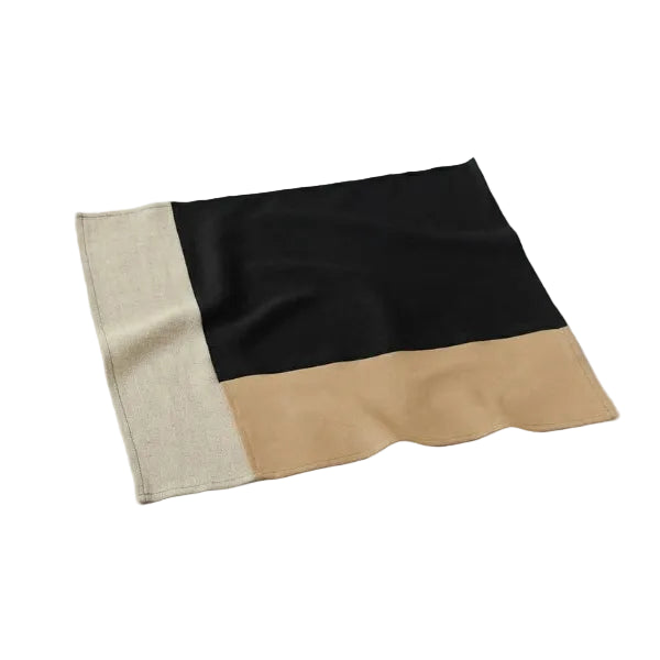 Bojagi Set of 2 Blk/Nat/Tan