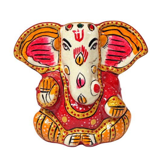 Ganesh Painted Metal
