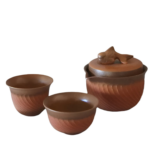 FISH HANDLE INFUSER w/2 CUPS