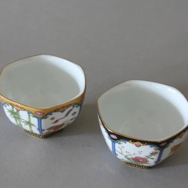 Hexagon Tea Cups S/2