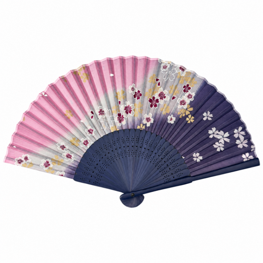 Purple Flowers Fan