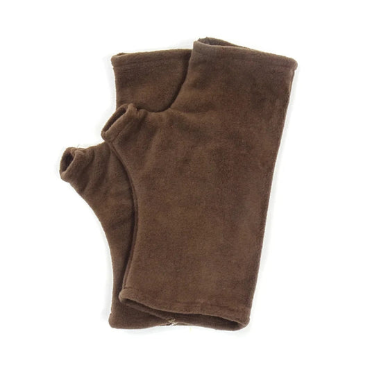 Fleece Gloves Brown