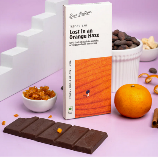 Candied Orange Peel & Cinnamon Chocolate  Bar