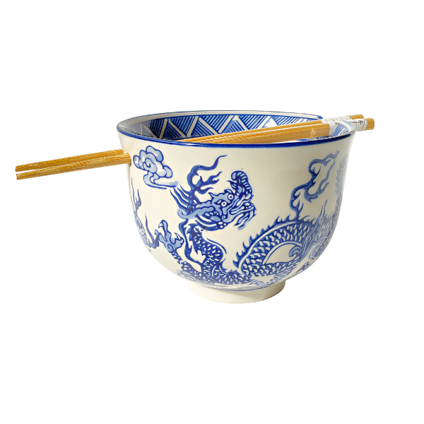 Dragon Bowl w. Chopsticks - Small
