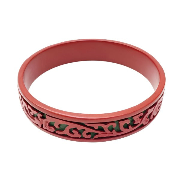 Vintage Cinnabar Bangle