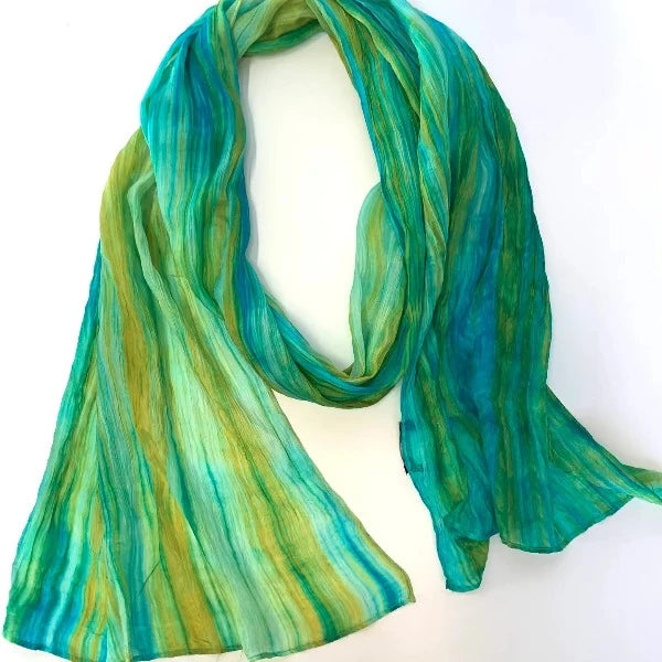 Narrow Watercolor Scarf