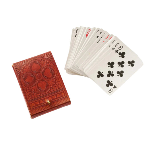 Leather Playing Cards Set