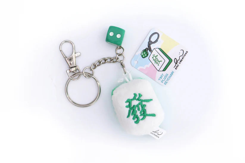 Mahjong Tile Plush Keychain