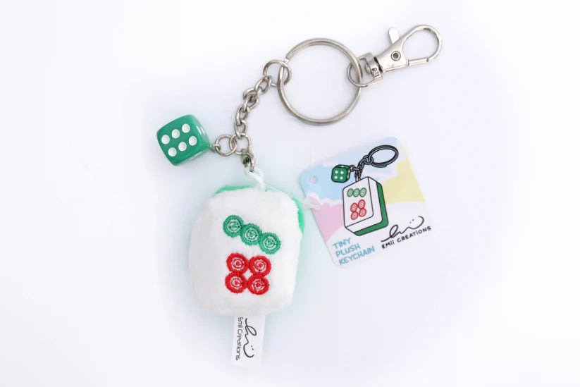 Mahjong Tile Plush Keychain